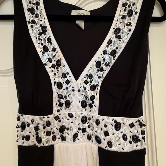 Laura Black and White Jumpsuit - Picture 6 of 8